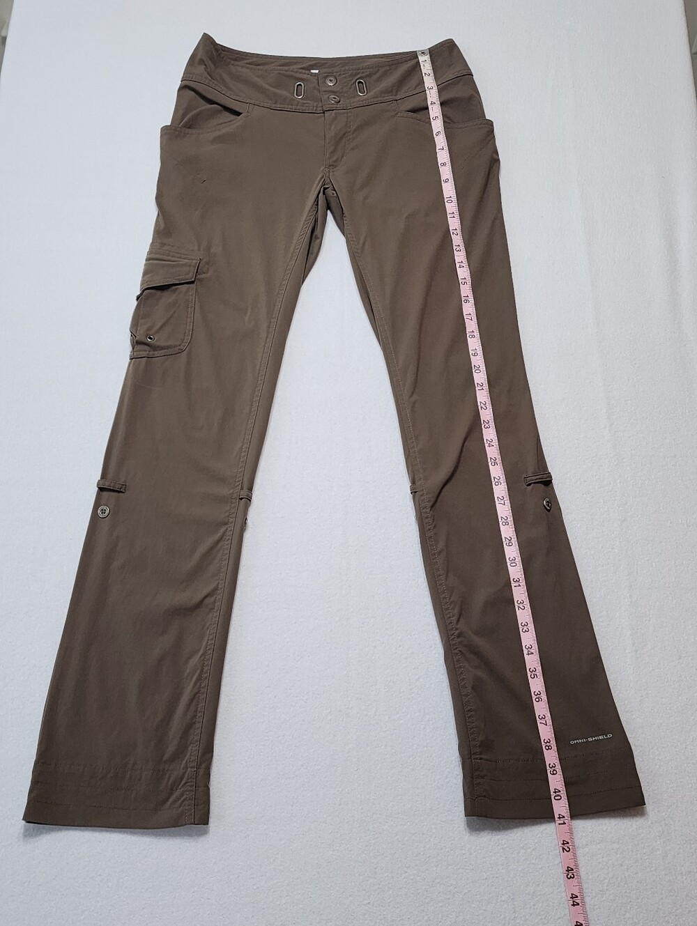 Columbia Omni Shield Hiking Cargo Pants Women’s 4 Brown Outdoor Trail - Picture 2 of 14